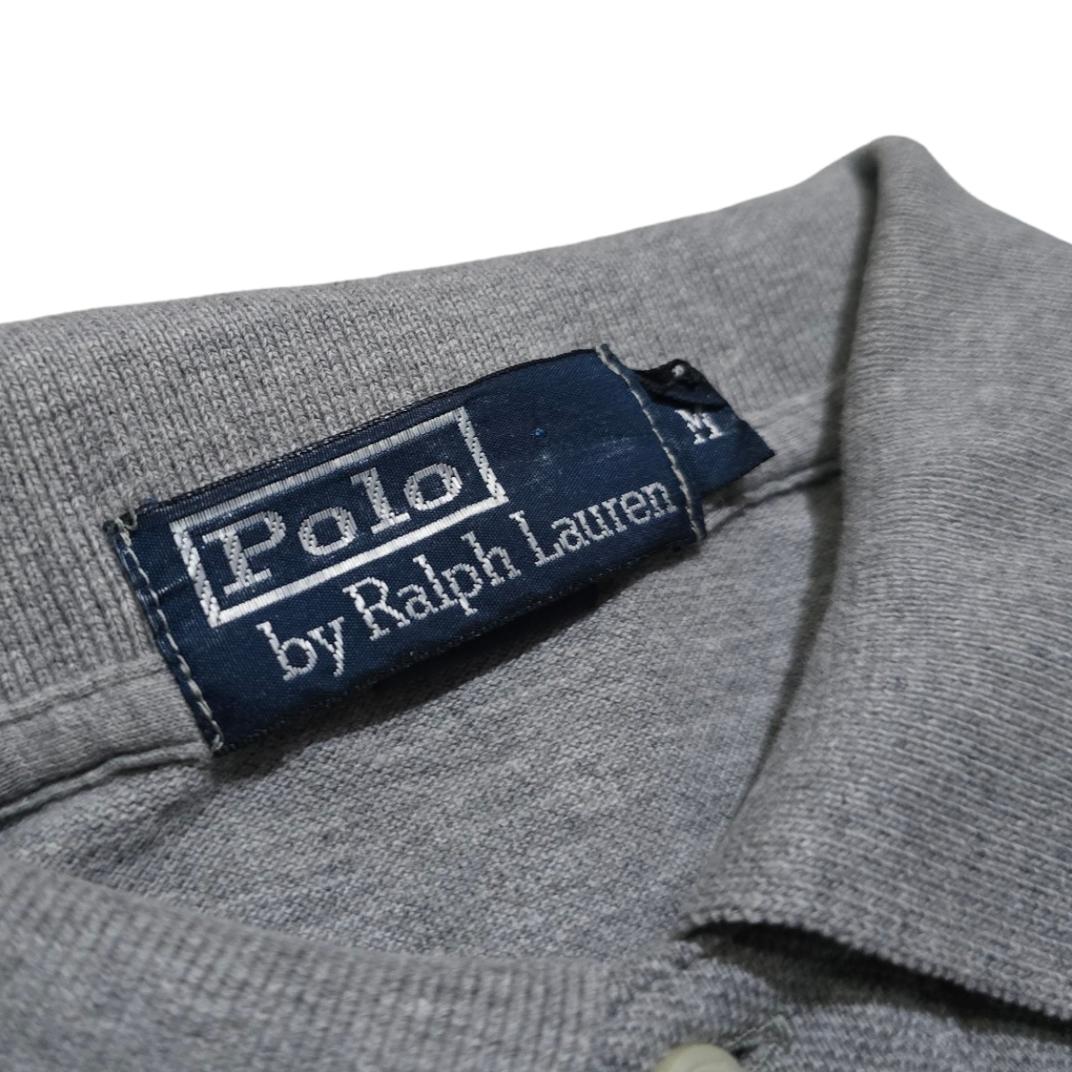 Playera Manga Larga Polo Ralph Lauren Gris Pony Azul