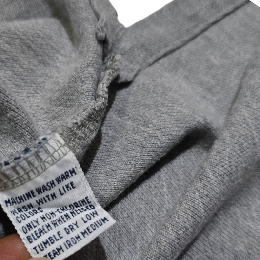 Playera Manga Larga Polo Ralph Lauren Gris Pony Azul