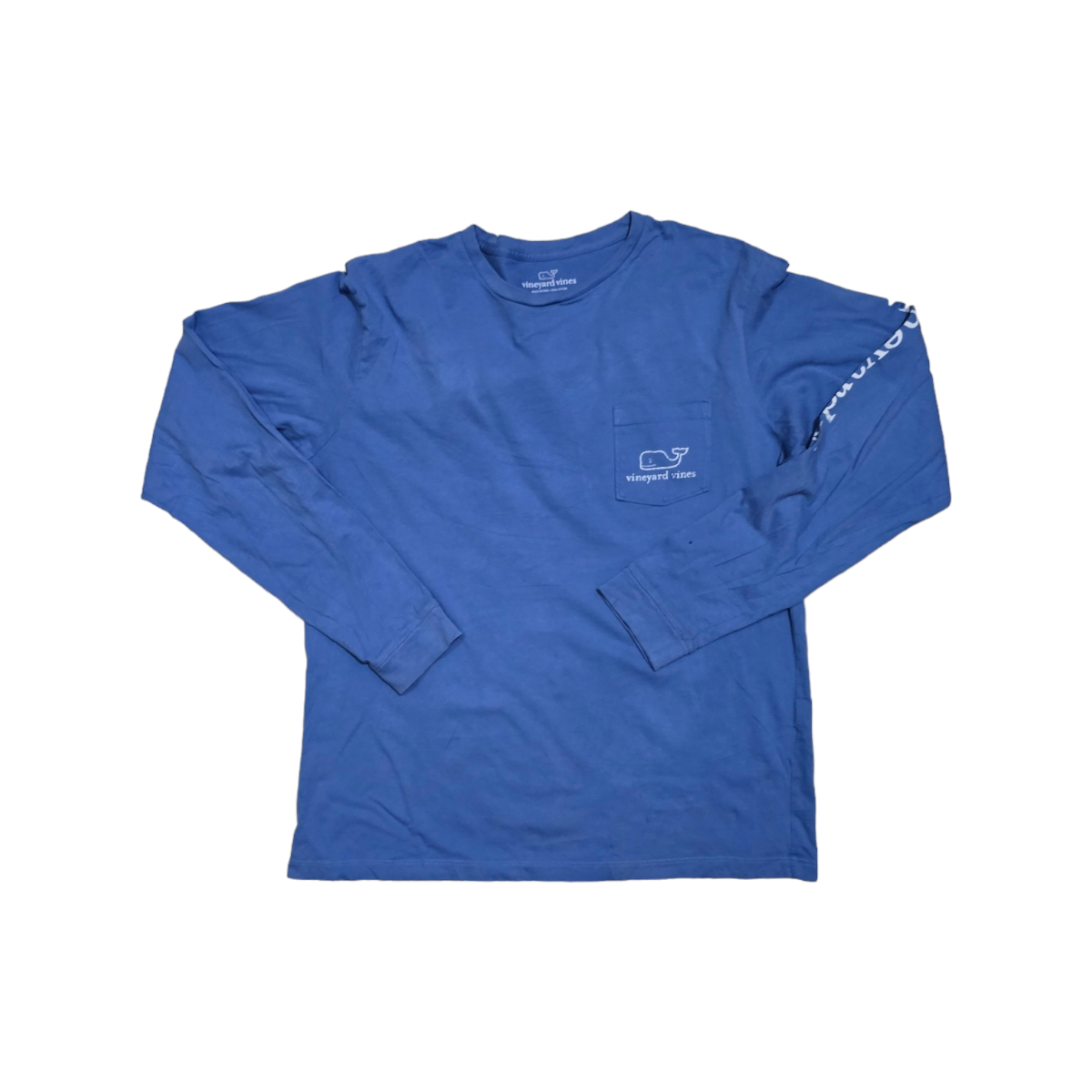 Playera Manga Larga Vineyard Vines Mediana M Azul Deslavado