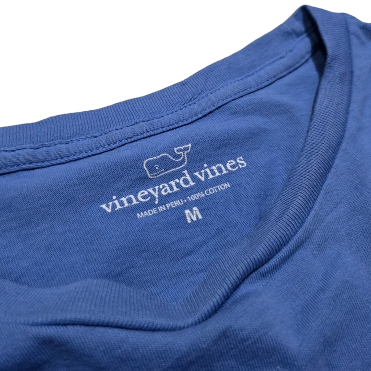 Playera Manga Larga Vineyard Vines Mediana M Azul Deslavado