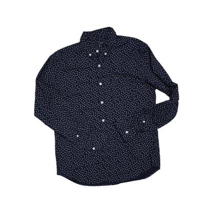 Camisa J.crew Mediana M Slimfit Flex Washed Azul Flores
