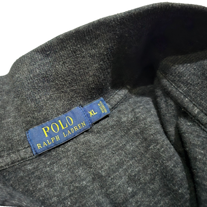 Sueter Ralph Lauren Xgrande Xl Gris Pony Blanco