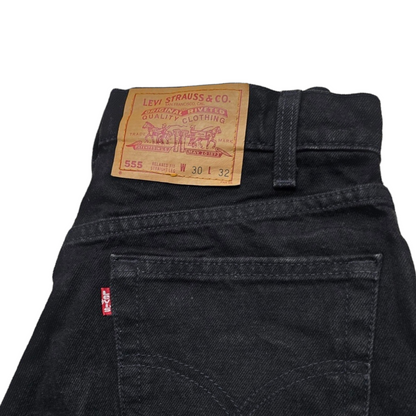 Pantalon Levis 550 30x32 Recto Negro Vintage