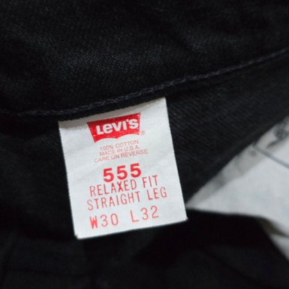 Pantalon Levis 550 30x32 Recto Negro Vintage