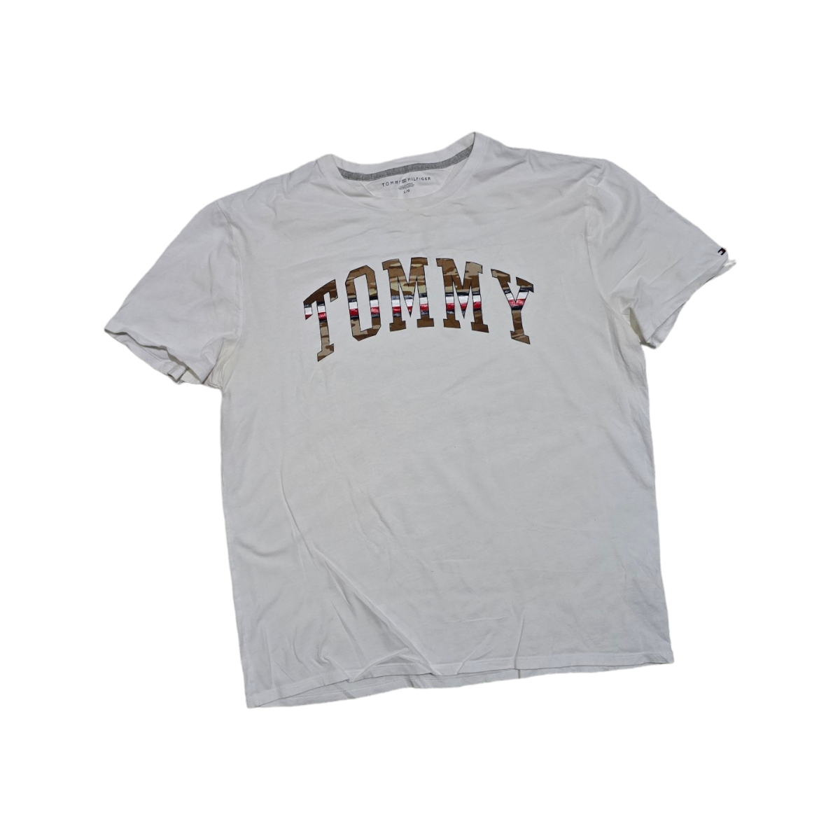 Playera Tommy Hilfiger Grande L Blanca