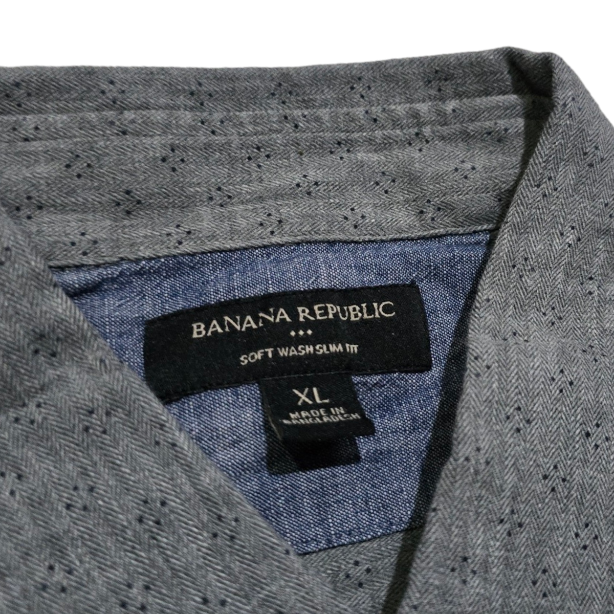 Camisa Banana Republic Xgrande Xl Slimfit Gris