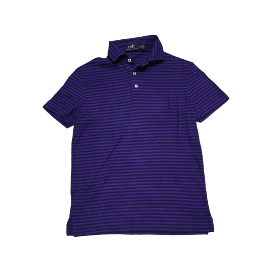 Playera Polo Ralph Lauren Chico S Líneas Morado