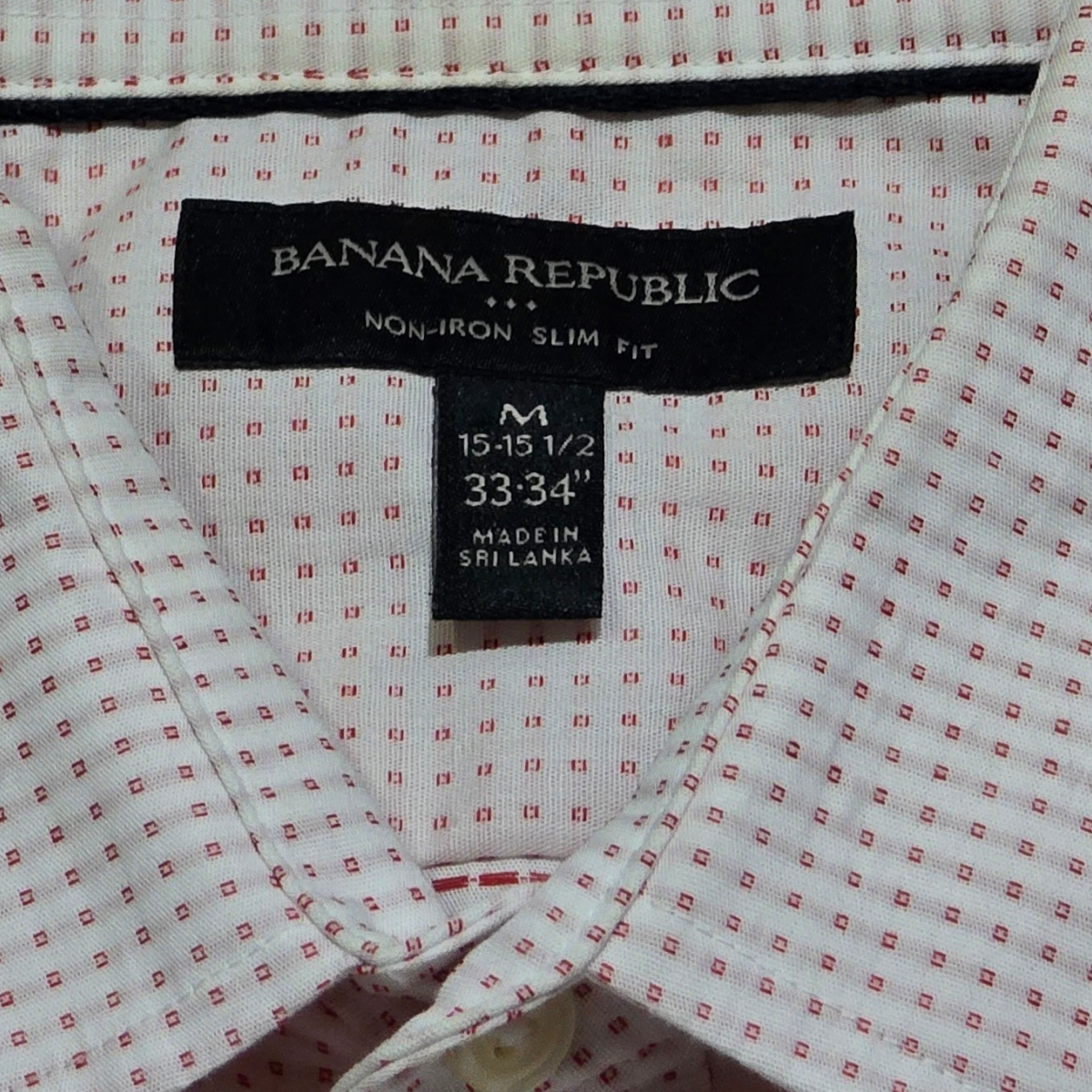 Camisa Banana Republic Mediana M 15 1/2 33-34 Slimfit Blanca