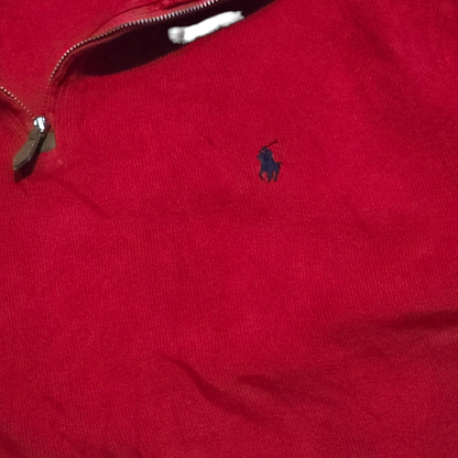 Sueter Polo Ralph Lauren Xgrande Xl Rojo Pony Azul