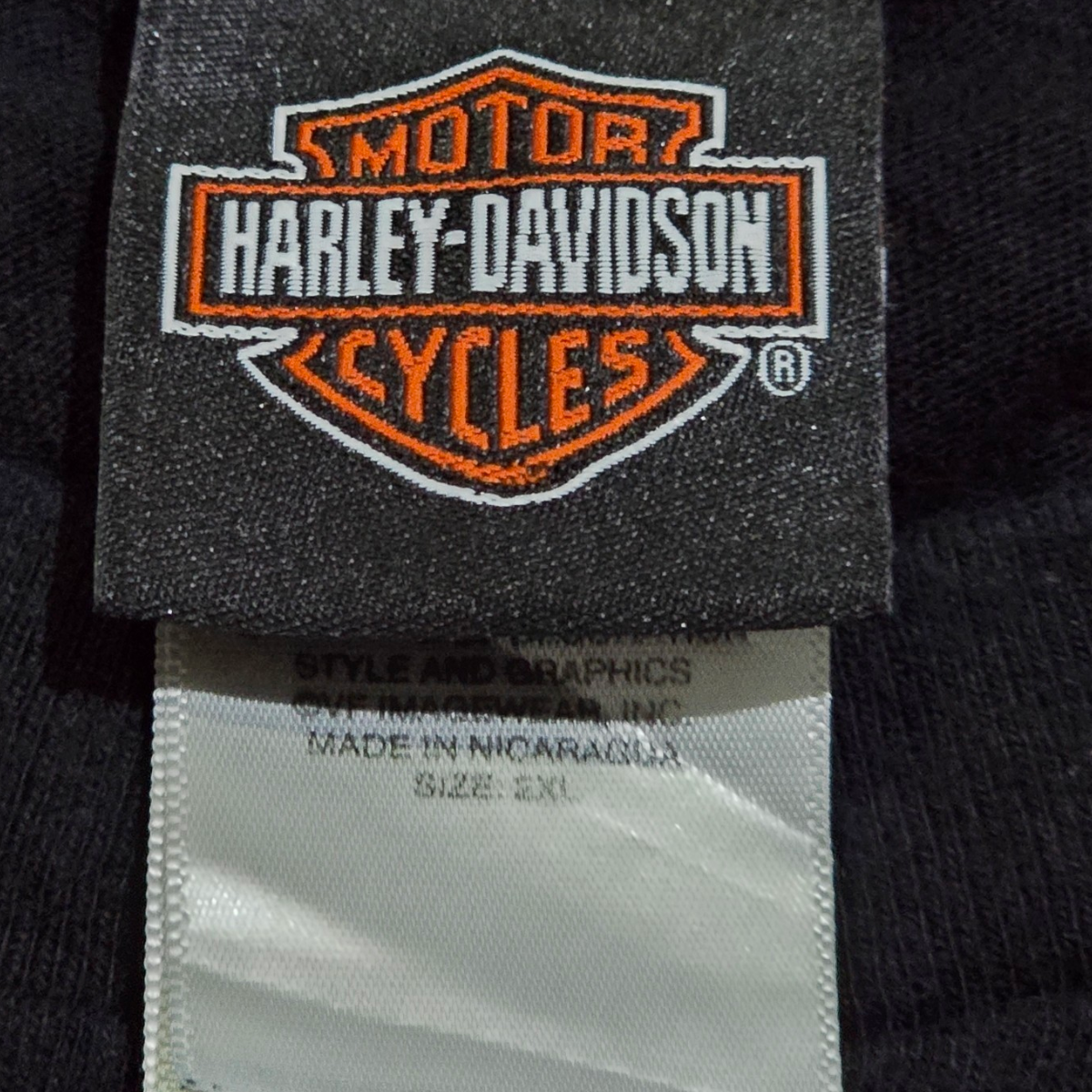 Playera Manga Larga Harley Davidson 2xl Negro