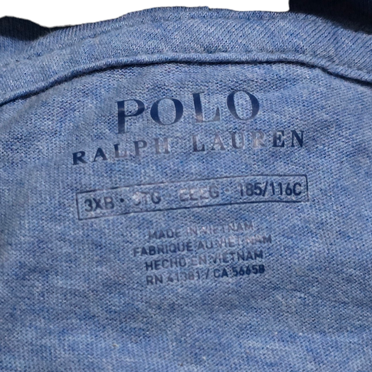 Playera Con Gorro Ralph Lauren 3xb Azul 185/116 C