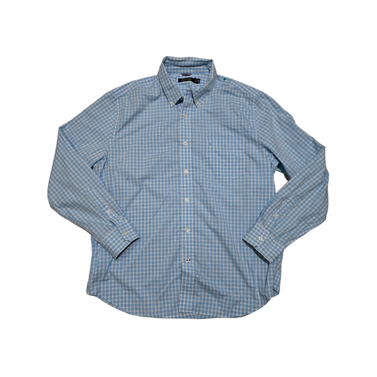 Camisa Nautica Xgrande Xl Cuadro Azul Claro