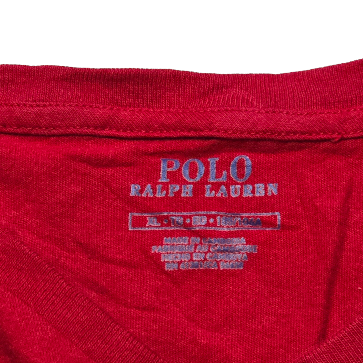 Playera Ralph Lauren Xgrande Xl Rojo