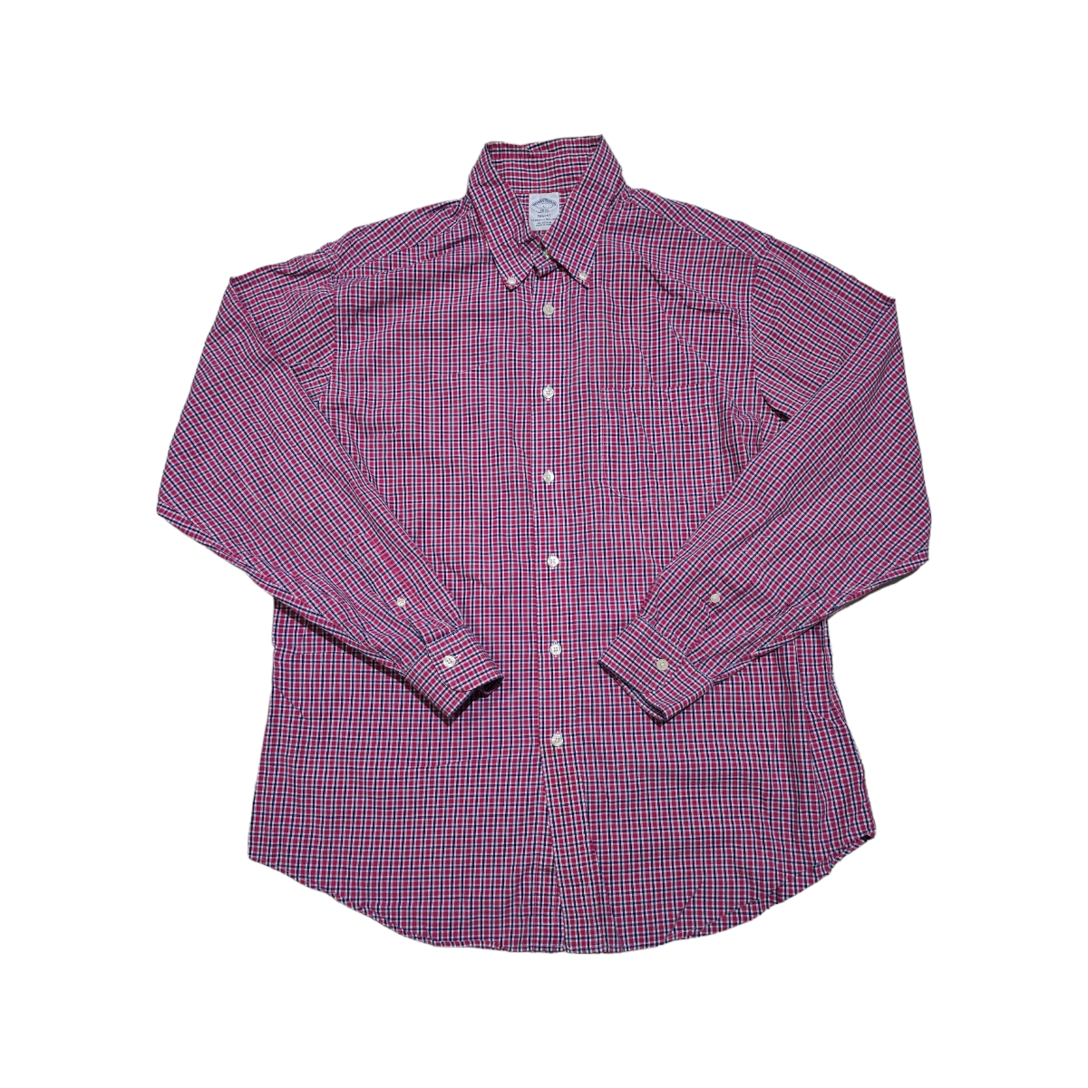 Camisa Brooks Brothers Grande L Regent Cuadro Rosa