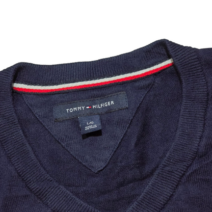 Sueter Tommy Hilfiger Grande L Azul Figuras