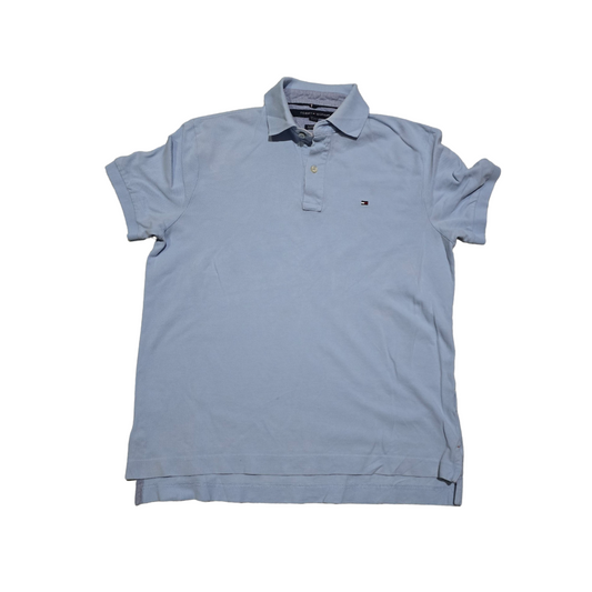 Playera Polo Tommy Hilfiger Chico S Classic Fit Azul Claro