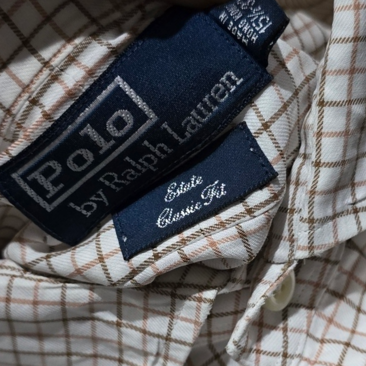 Camisa Ralph Lauren Mediana 15 1/2 Classic Sit Estate Cuadro