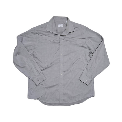 Camisa Calvin Klein Xgrande 17 34-35 Regular Fit Gris