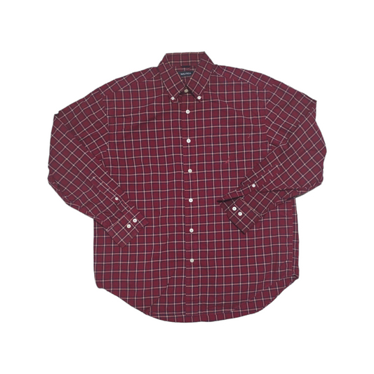 Camisa Nautica Grande L Cuadro Rojo