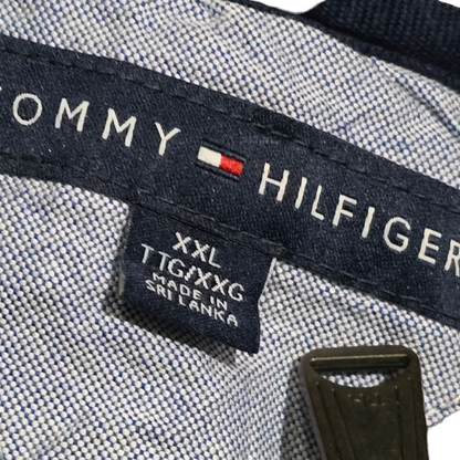 Sueter Con Cierre Corto Tommy Hilfiger 2xl Gris