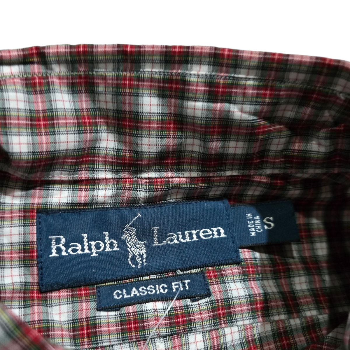 Camisa Ralph Lauren Chico S Classic Fit Cuadro Rojo Y Blanco