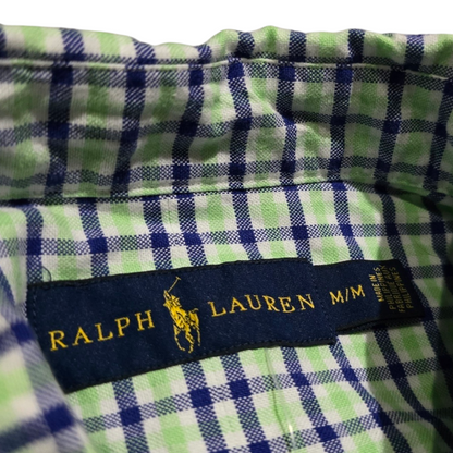 Camisa Ralph Lauren Mediana M Cuadro Verde, Azul