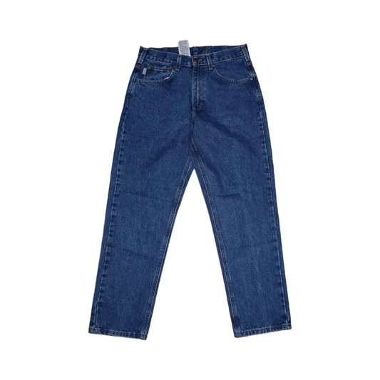Pantalon Carhartt 32x30 Azul Marino Recto Vintage