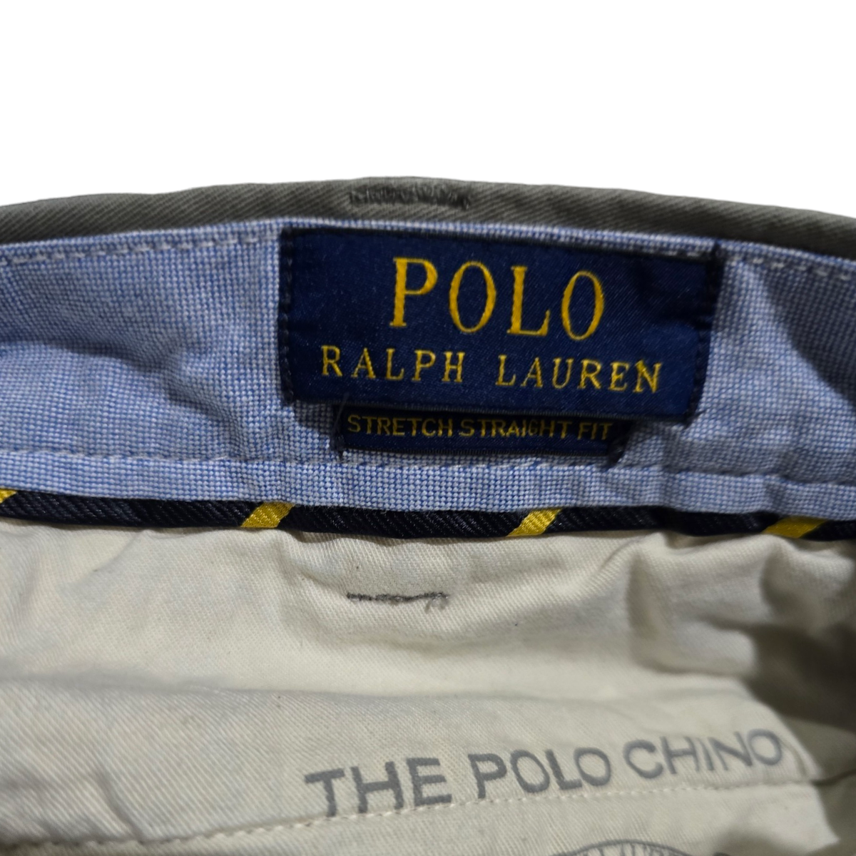 Pantalon Ralph Lauren 40x30 Stretch Recto Gris Deslavado