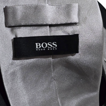 Corbata Boss Plateado