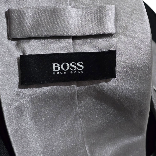 Corbata Boss Plateado