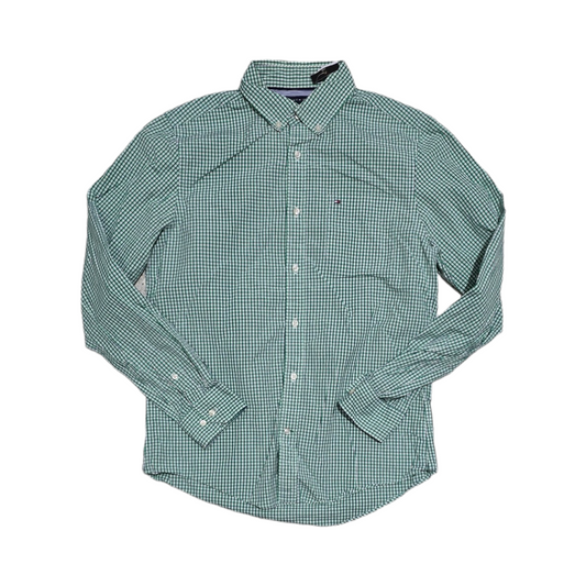 Camisa Tommy Hilfiger Chico S 80s Ply Cuadro Verde