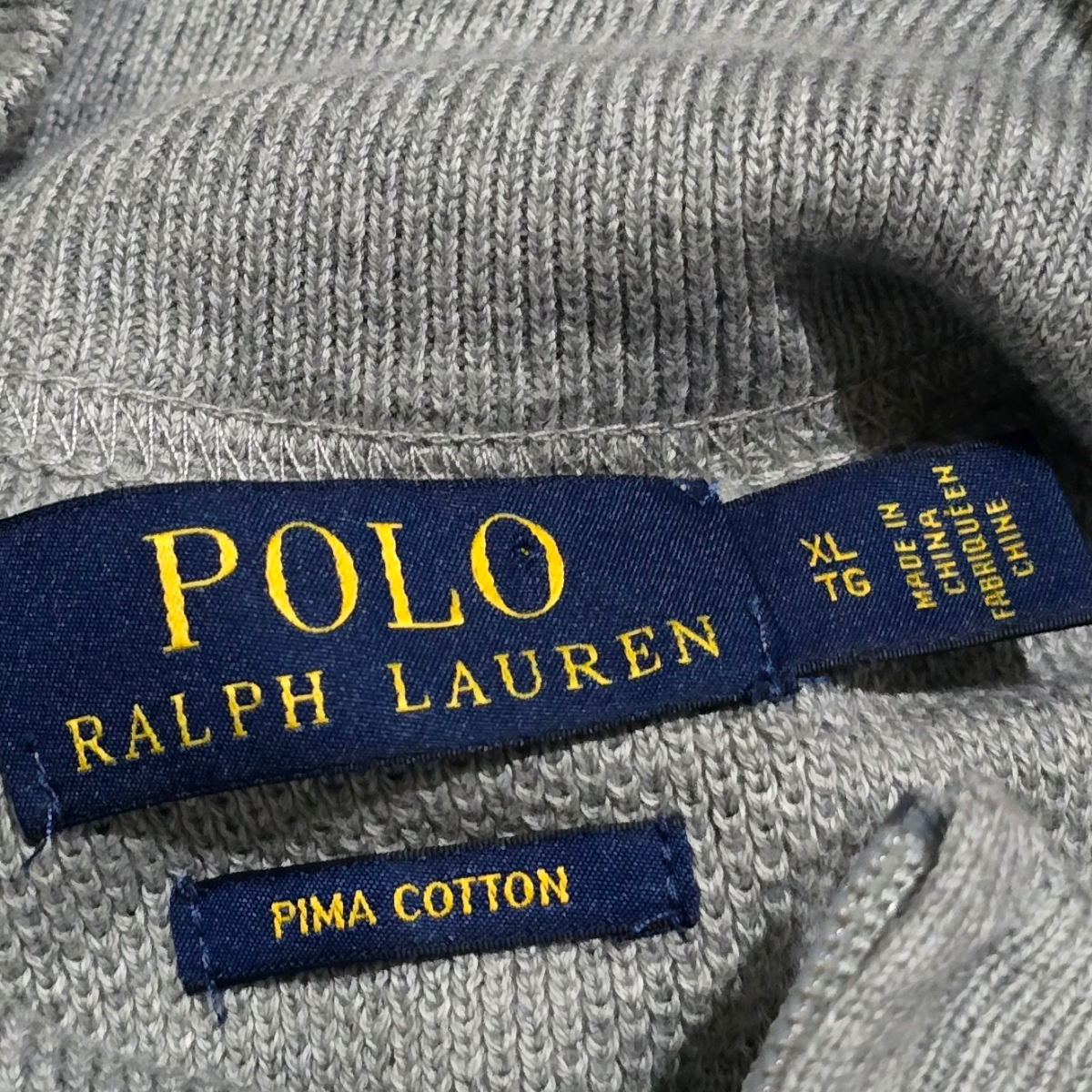 Sueter Con Cierre Ralph Lauren Xgrande Xl Gris