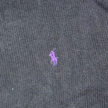 Sueter Ralph Lauren Xgrande Xl Negro Pony Morado