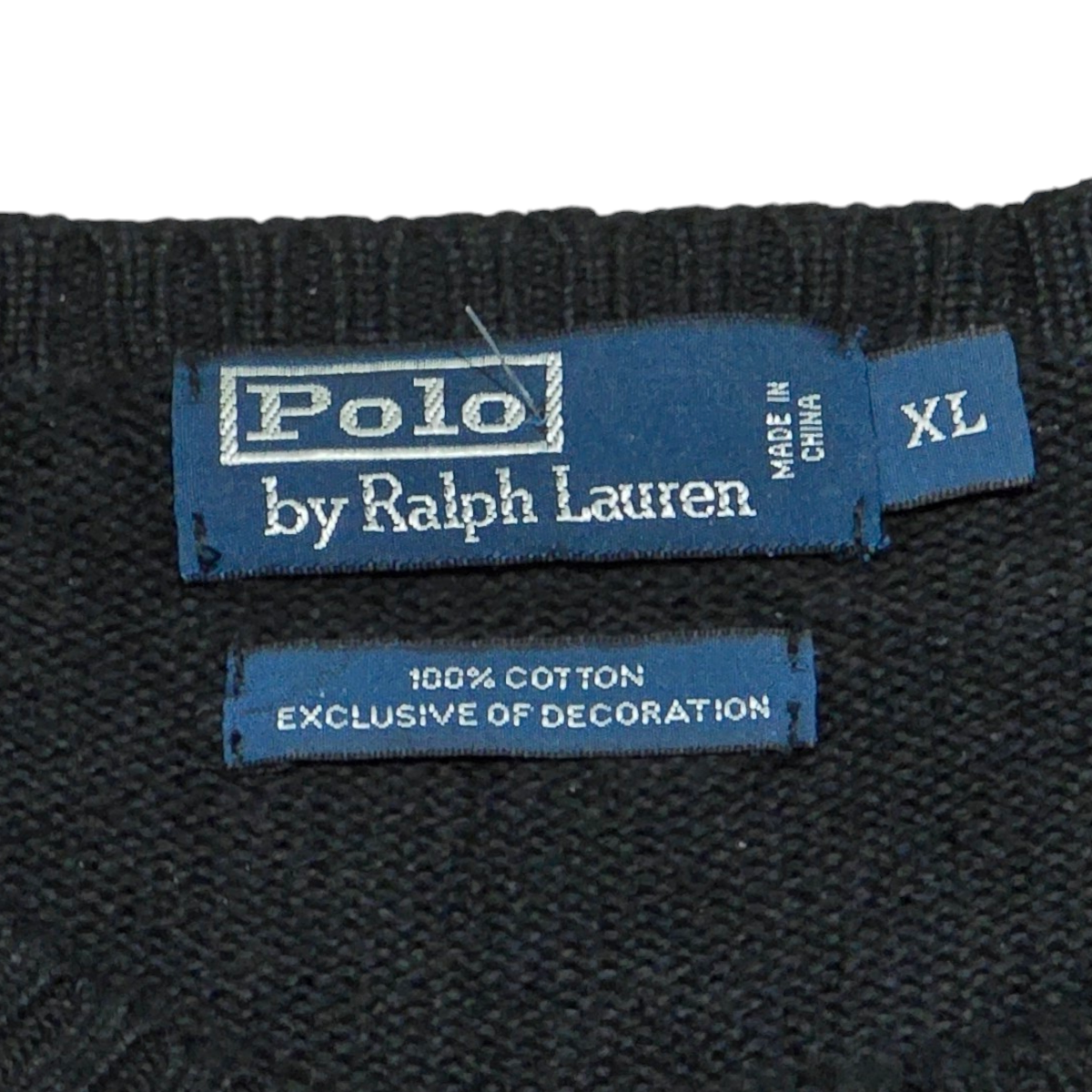 Sueter Ralph Lauren Xgrande Xl Negro Pony Morado