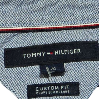 Playera Polo Tommy Hilfiger Grande L Custom Fit Azul