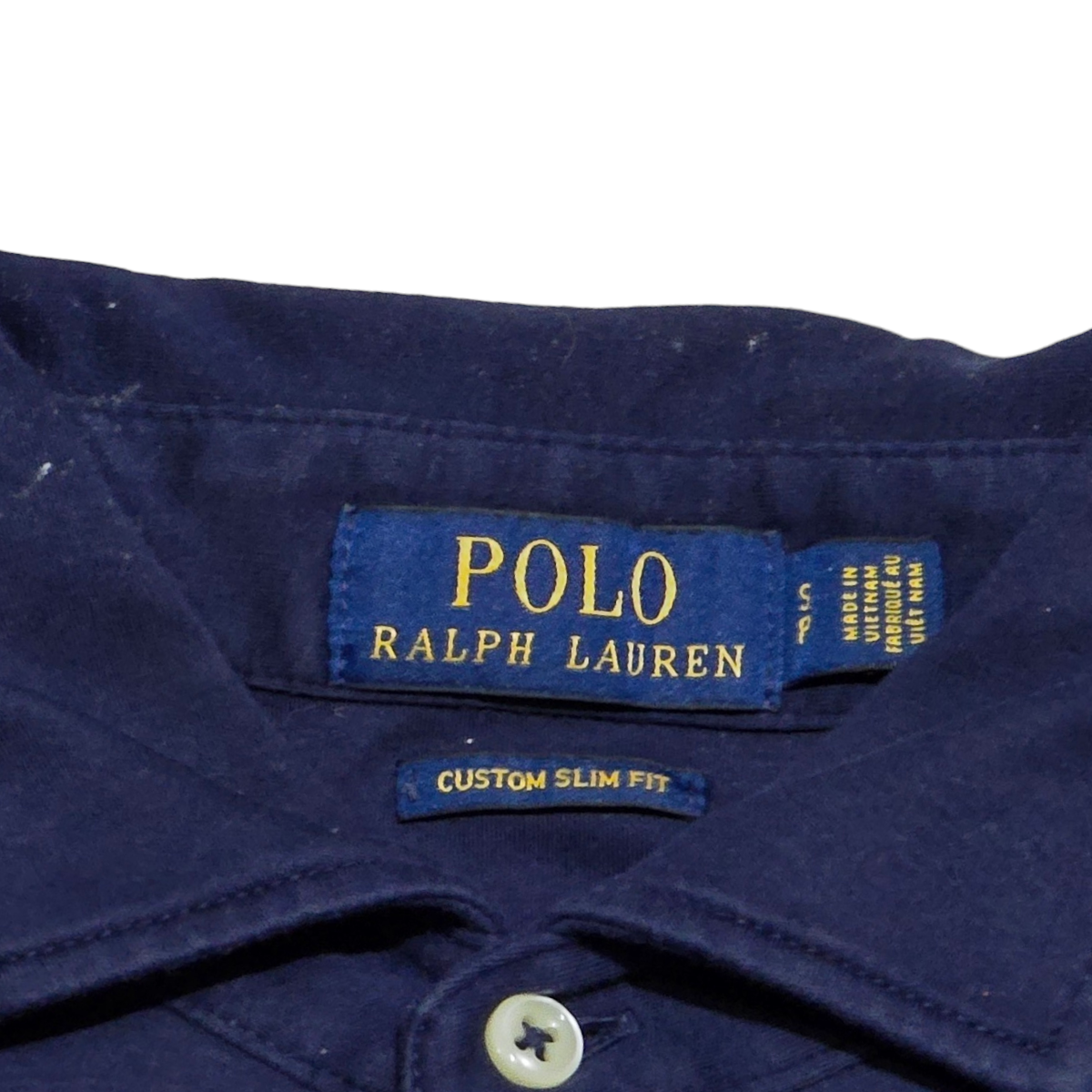 Playera Polo Ralph Lauren Chico S Custom Slimfit Azul