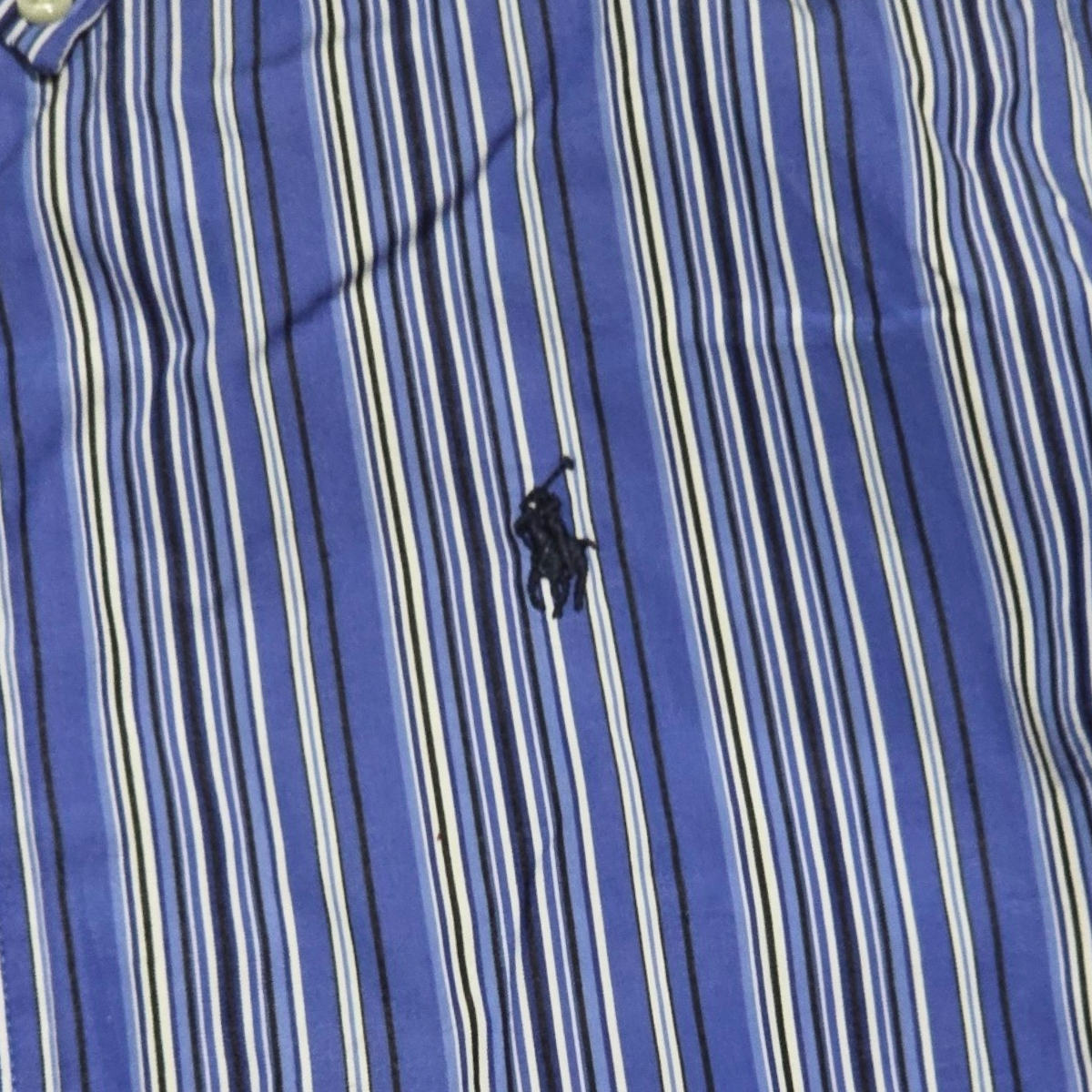 Camisa Ralph Lauren Adolescente L 14-16 Azul Lineas