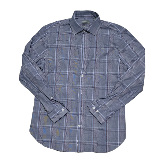 Camisa Michael Kors Mediana 15 1/2 32-33 Slimfit Azul
