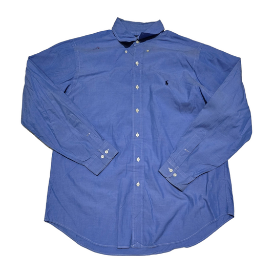 Camisa Ralph Lauren Grande 16 1/2 34-35 Classic Fit Azul