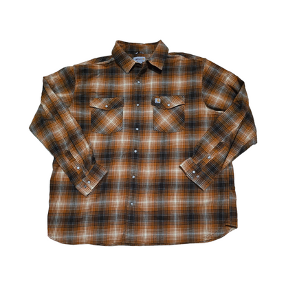 Camisa Carhartt 2xl Cuadro Cafe