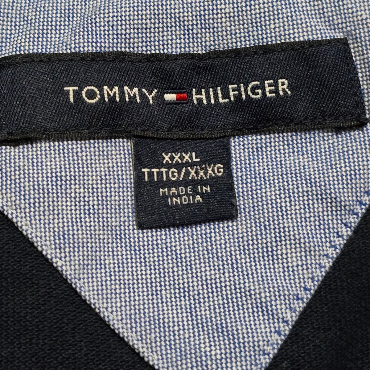 Playera Manga Larga Polo Tommy Hilfiger 3xl Azul