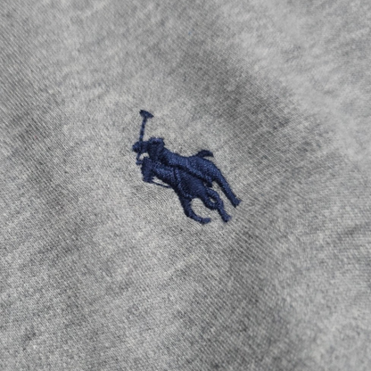 Playera Polo Ralph Lauren 2xb Big Gris Pony Azul