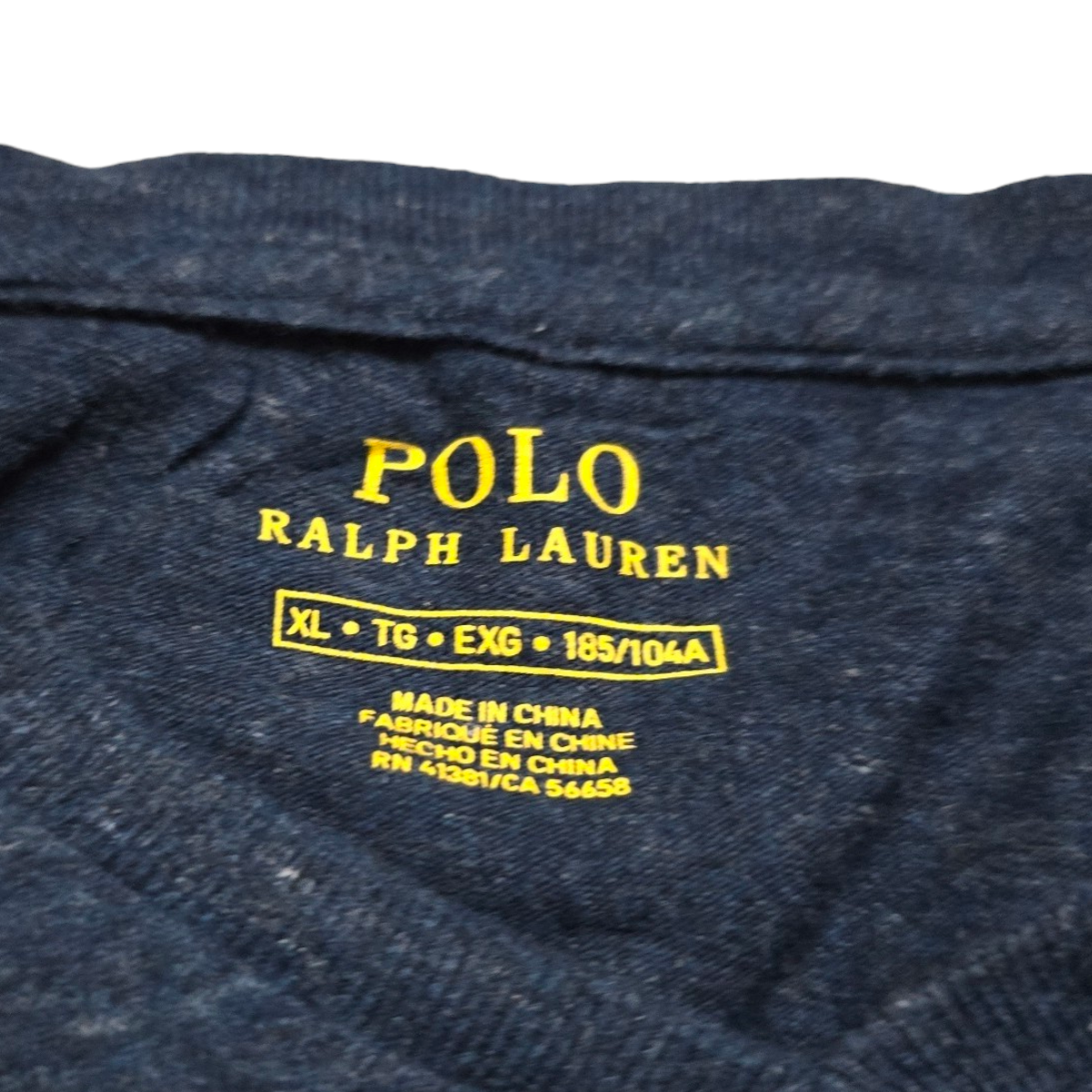 Playera Ralph Lauren Xgrande Xl 185/104a Azul