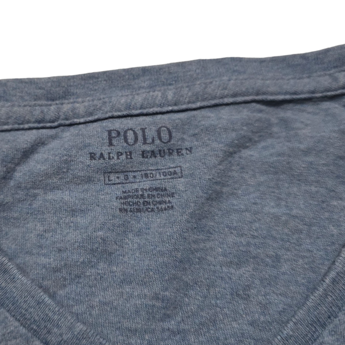 Playera Ralph Lauren Grande L Azul 180/100 A