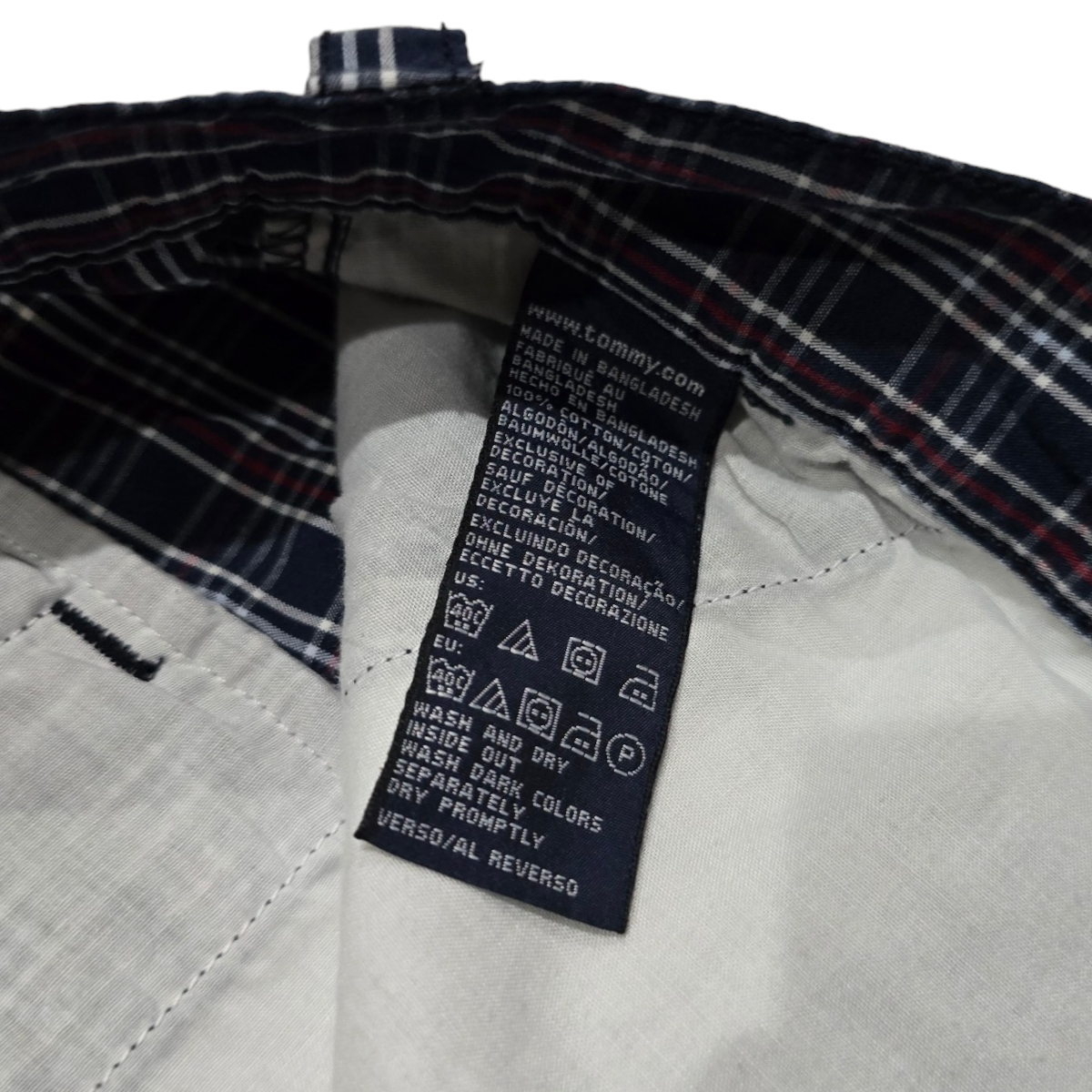 Bermuda Tommy Hilfiger Talla 44 Azul Cuadro