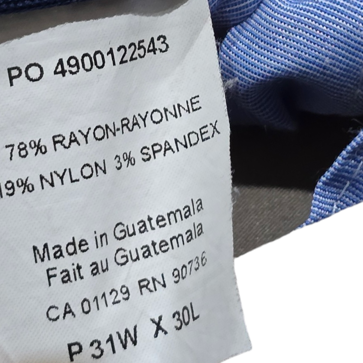 Pantalon Tommy Hilfiger 31x30 Slimfit Cafe