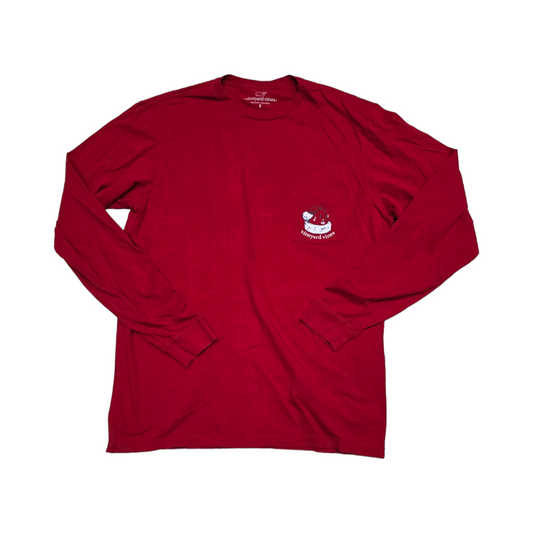 Playera Manga Larga Vineyard Vines Chico S Rojo