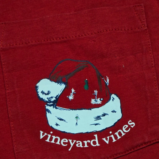 Playera Manga Larga Vineyard Vines Chico S Rojo
