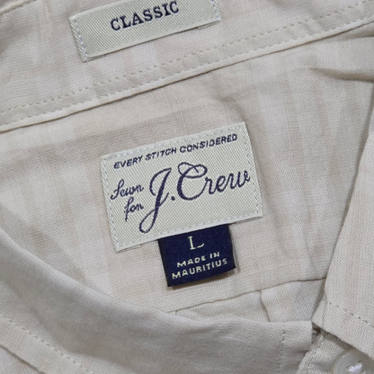 Camisa J.crew Grande L Café