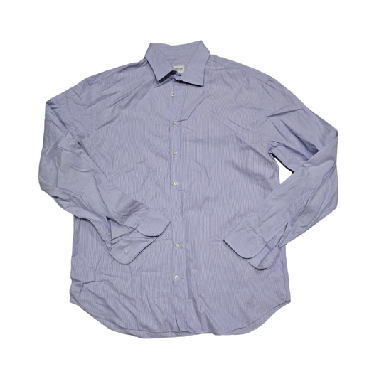 Camisa Armani Collezioni Grande 17 1/2 44 Cuadro Azul